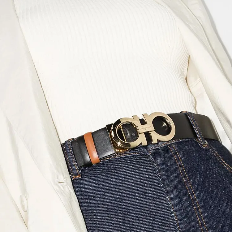 Ferragamo Gancini Reversible Leather Belt-1
