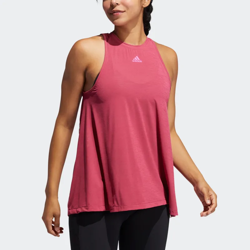 Adidas Sleeveless Sports Shirts Women's Pink-1