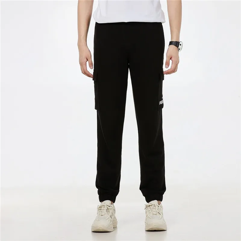 PUMA Running Training Knitted Sports Pants Men's Black-2