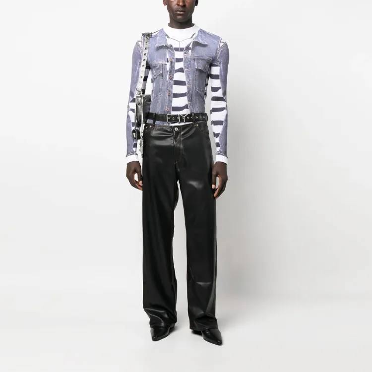 Y/Project Y Project X Jean Paul Gaultier Graphic Printed Top-1