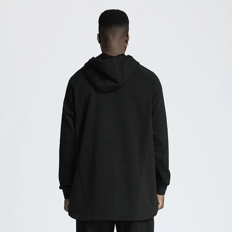 NORVINCY Chinese Fashion Trend Tail Split Hem Pullover Sweatshirt Unisex-2