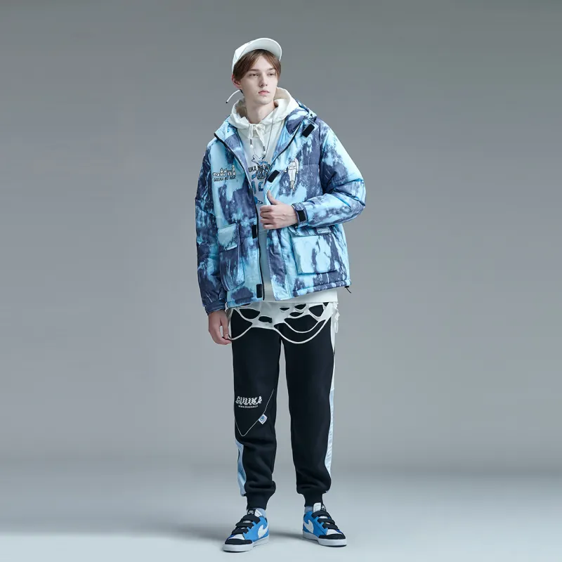 Guuka Puffer Jacket Unisex Blue-3