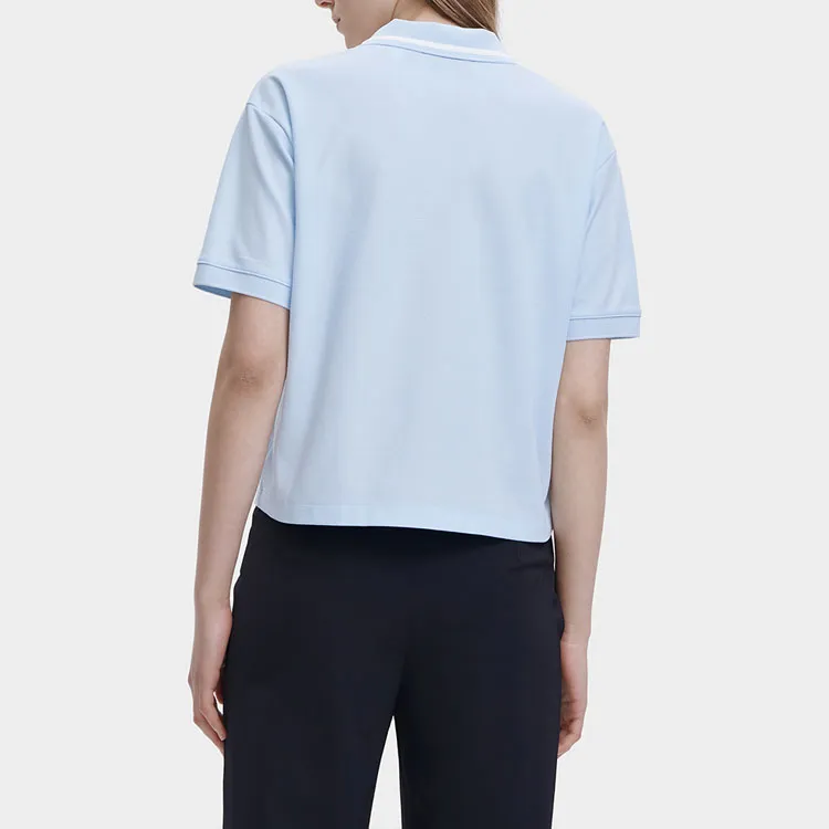 FILA Polo Shirts Women's Dusty Aqua Blue-3