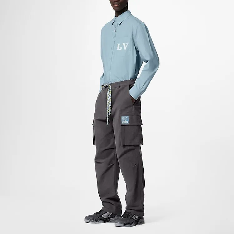 LOUIS VUITTON SS23 Shirt Men's Blue-1
