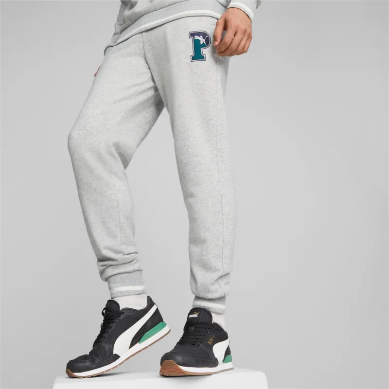 PUMA Knitted Sweatpants Men Light Mixed Gray-2