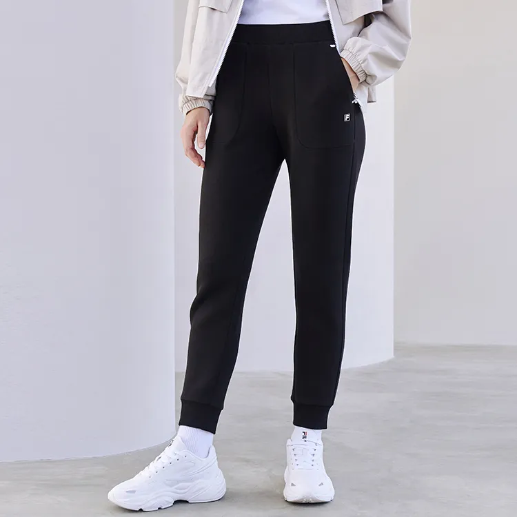 FILA Knitted Sweatpants Women's Jet Black-3