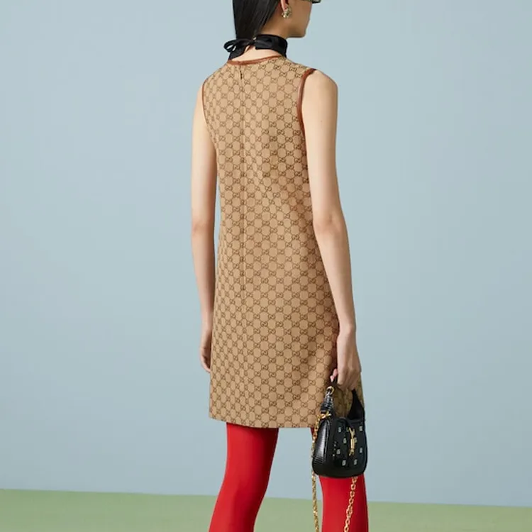 GUCCI Gg Supreme Sleeveless Minidress-3