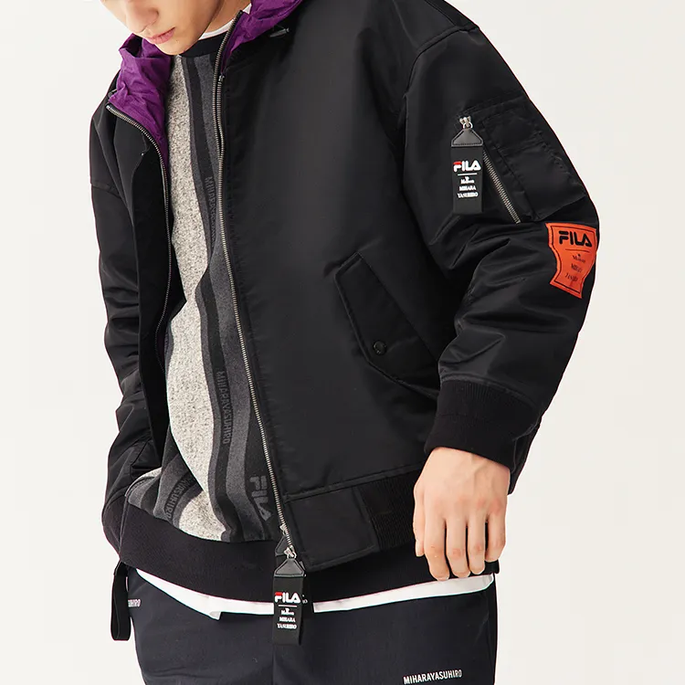 Mihara Yasuhiro X FILA MIHARA YASUHIRO Collaboration Collection Jackets Men Jet Black-4