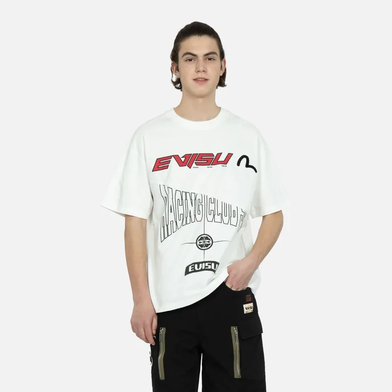 EVISU T Shirts Men White-3