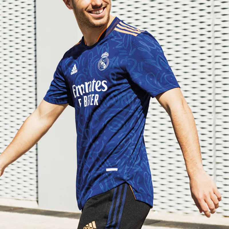 Adidas Soccer Jersey Men's Blue-8