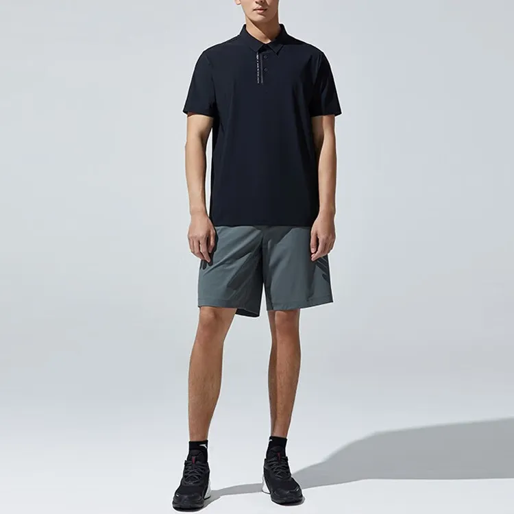 Anta Variety Training Collection Polo Shirt Men's Basic Black-3