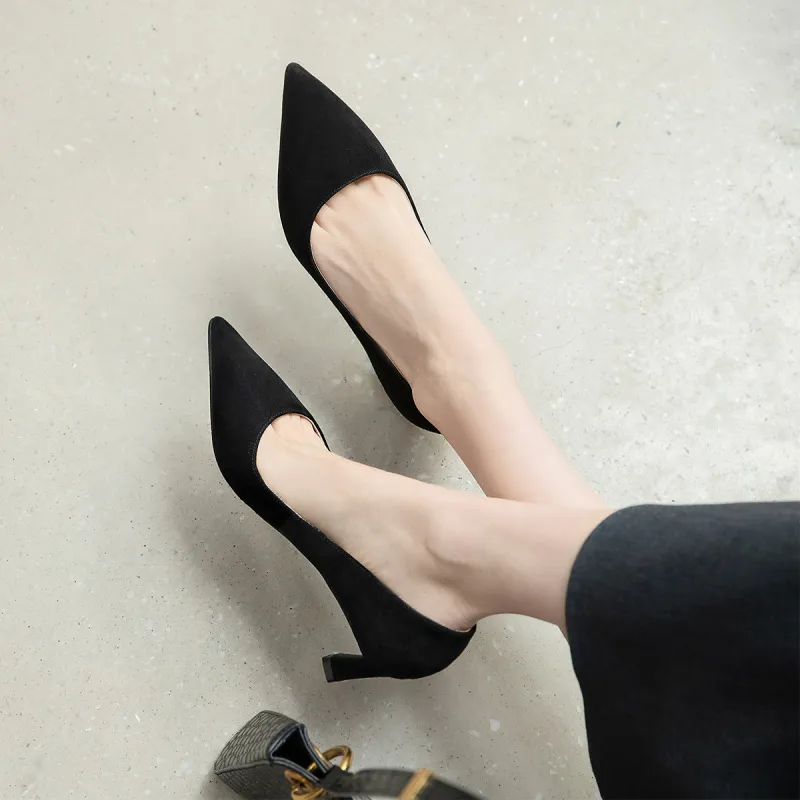 CAMEIDO High Heels Women's Black-4