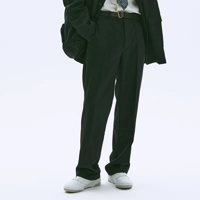 CHEMIST CREATIONS Straight Casual Pants Unisex Black-4