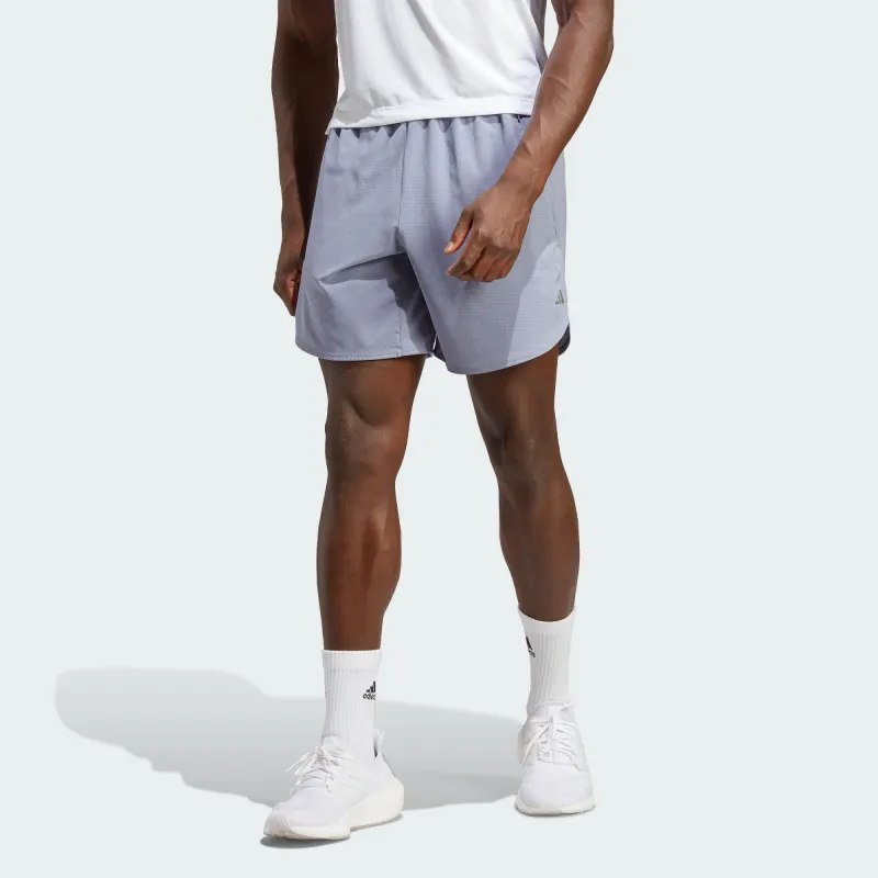 Adidas Hiit Sports Shorts Men Silver Gray Violet-2
