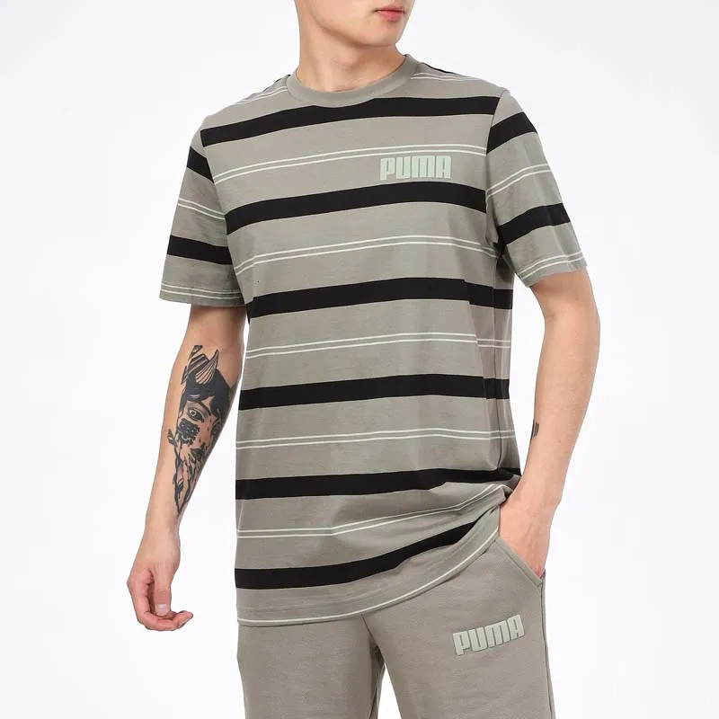 PUMA T Shirts Men Army Green-4