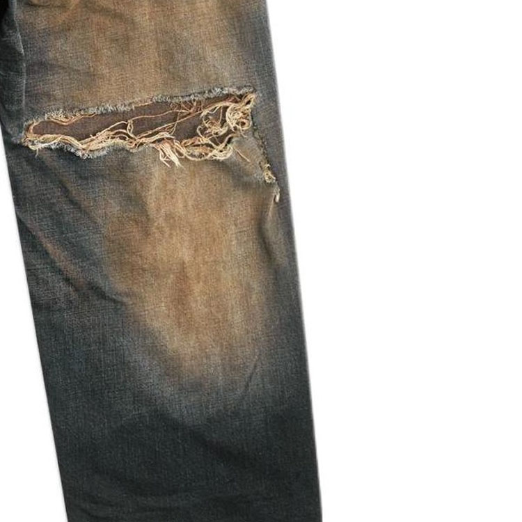 Balenciaga Jeans Men's Dark Blue - POIZON