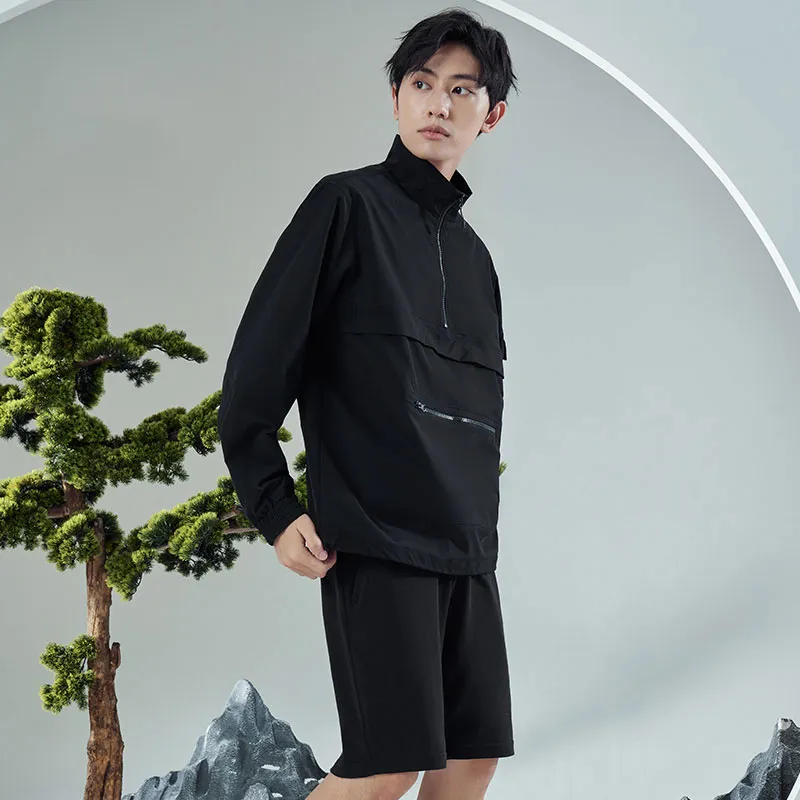 Erke Sweatshirts Men Jet Black-3