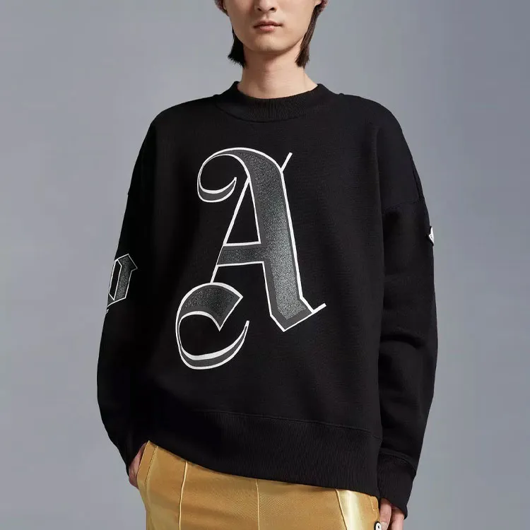 Palm Angels X Moncler Sweatshirts Unisex Black-1