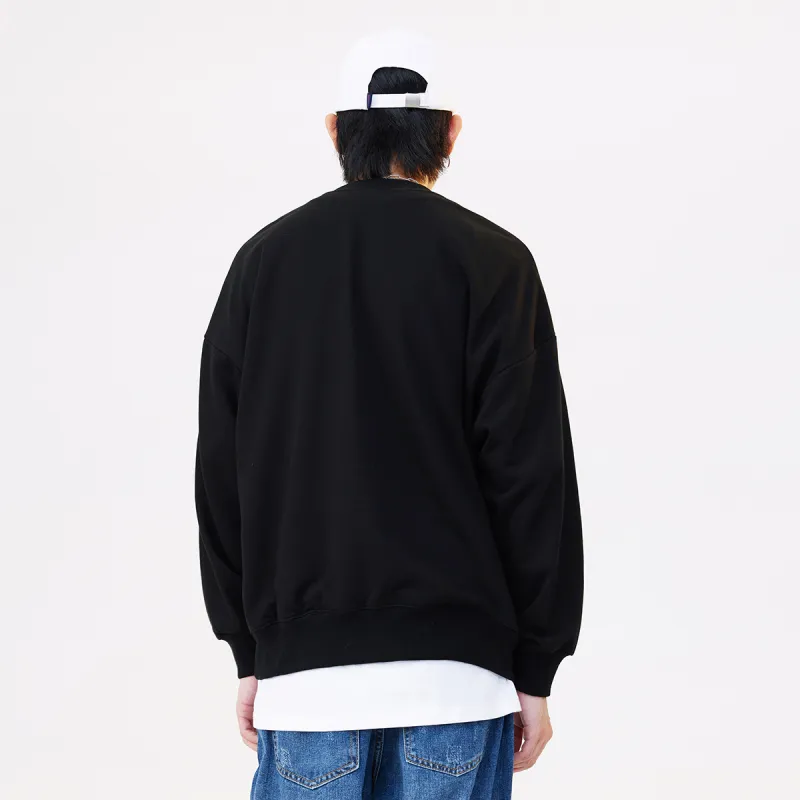 GUKUUL Bear Letter Print Loose Fit Pullover Sweatshirt Unisex-2