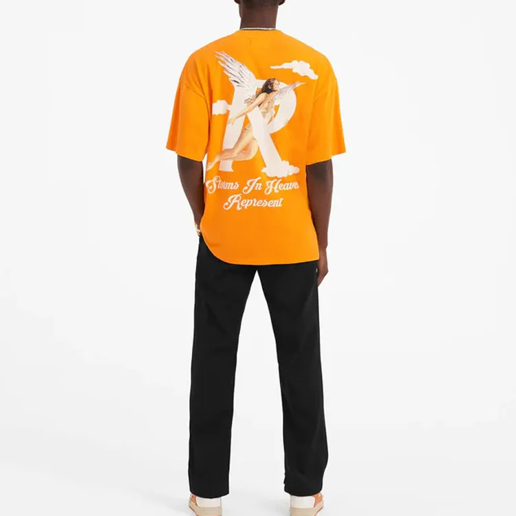 REPRESENT T Shirts Men Orange-3