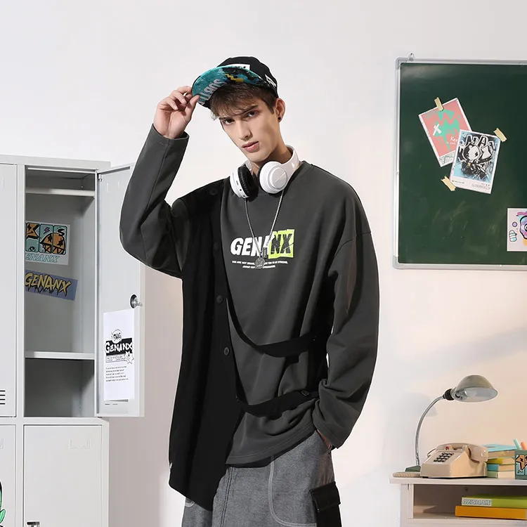 GENANX Sweatshirt Unisex Dark Gray-2