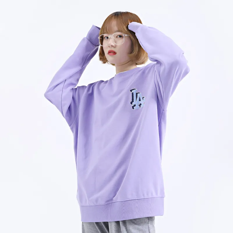 MLB Crew Neck Sweatshirt Unisex Purple-2