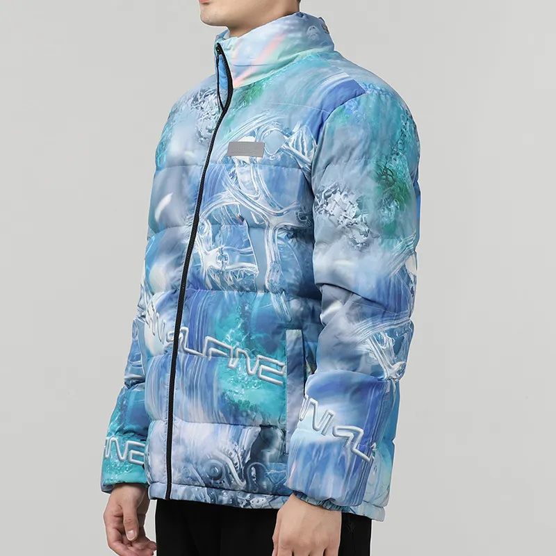 Timberland Multicolor Stand Collar Puffer Jacket Men's Multicolor-4