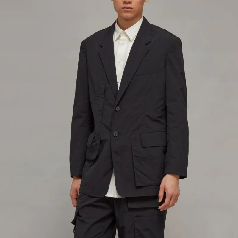 Y 3 Cr Nyl Crease effect Single breasted Blazer-1