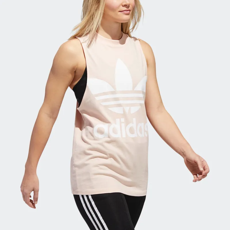 Adidas Originals Trefoil Sleeveless Sports Shirts Women's Pink-4