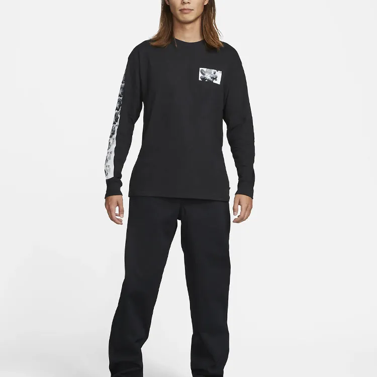 Nike T Shirts Men Black-2