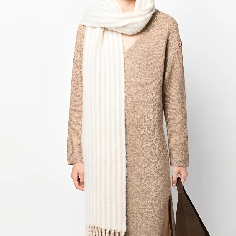 HOLZWEILER Knit Scarves Women's White-1