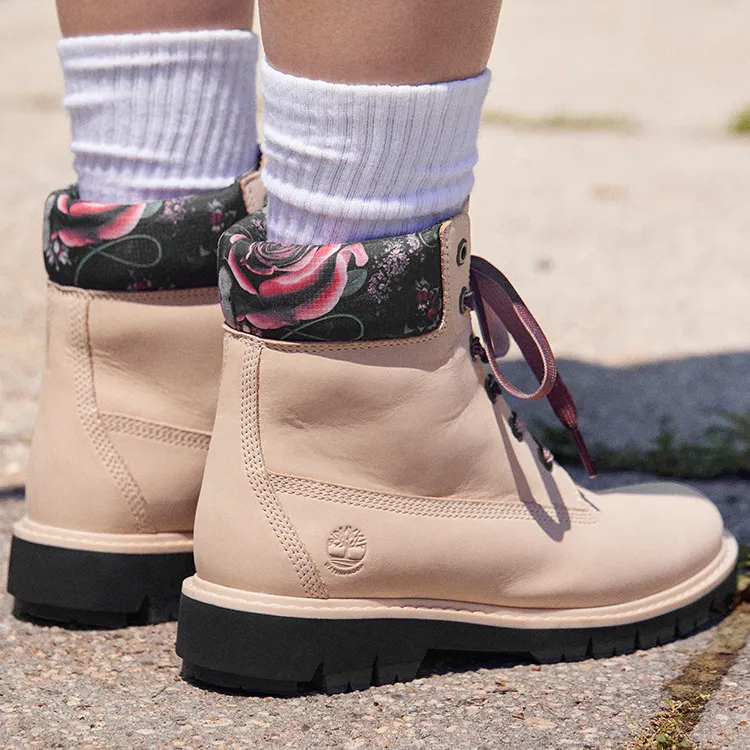 Timberland Lucia Way 6 Inch Charm Waterproof Boot 'Light Pink Nubuck' Women's-6