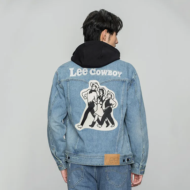 Lee Denim Jackets Men Medium Blue-3