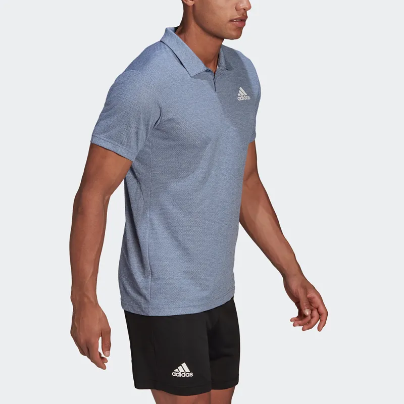 Adidas Polo Shirts Men Blue-3