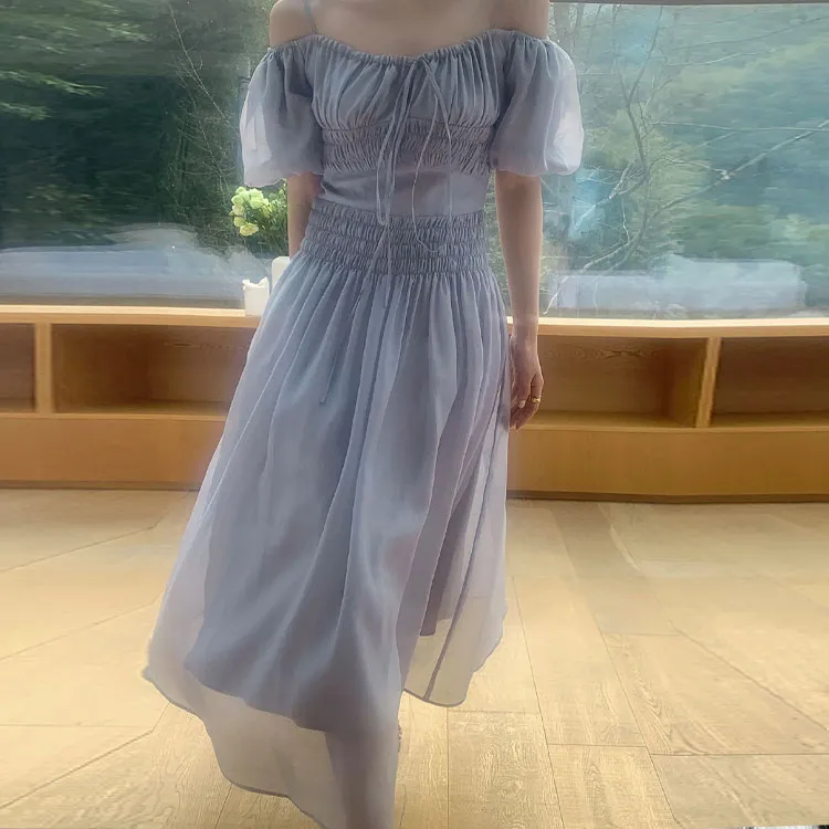 ZHOUMIAO Short Sleeved Dress Women's-5