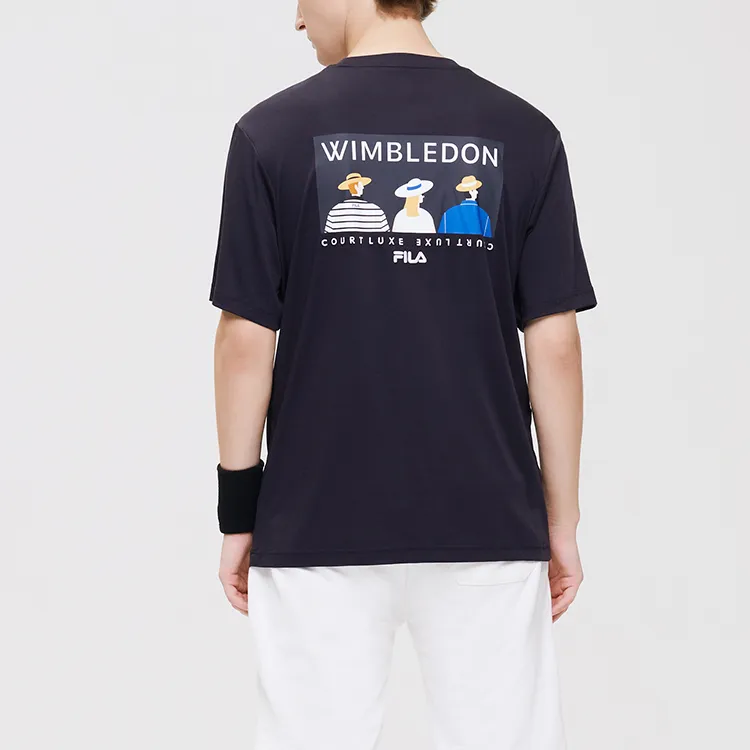 FILA Athletics T Shirts Men Royal Blue-4