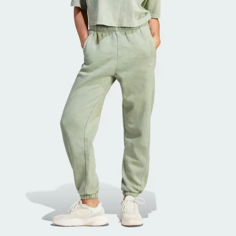 Adidas Knitted Sweatpants Women's Silver Green-1