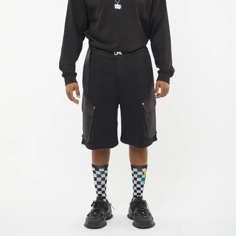 FANBIOU SS22 Loose Fit Shorts Unisex Black-3