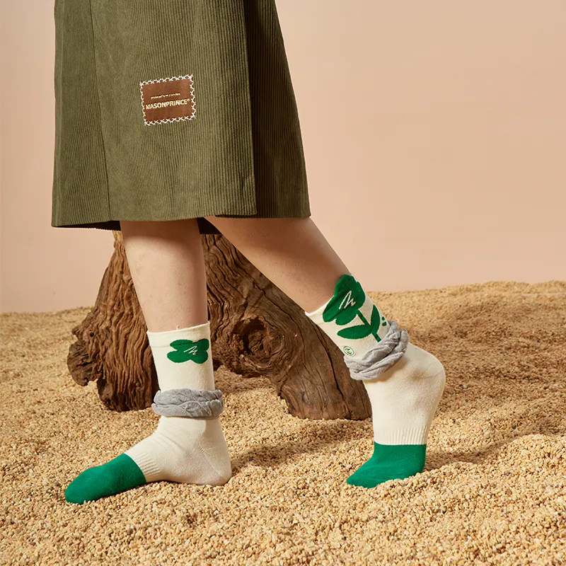 TOOCI Mid Calf Socks Women's Combo Set-1