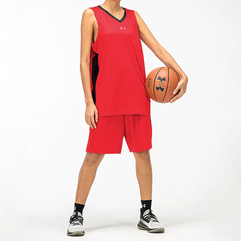 Under Armour Basketball Jerseys Men Red-4