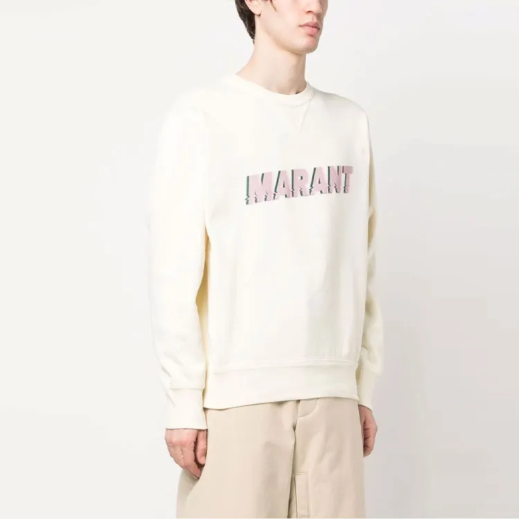 ISABEL MARANT Sweatshirts Men Vanilla-3