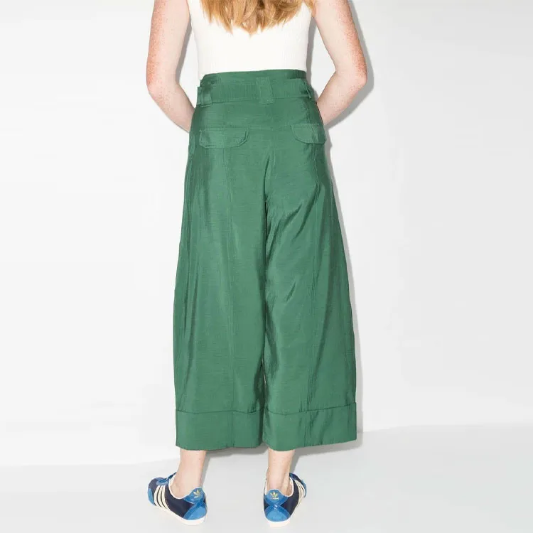 GANNI Casual Pants Women's Green-2