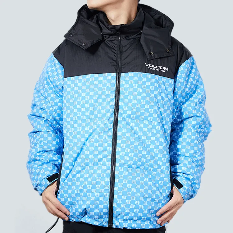 VOLCOM Down Jacket Unisex Medium Blue-3