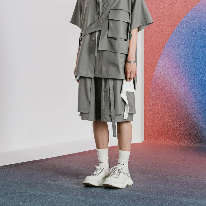LOSTCTRL Loose Fit Shorts Unisex-6