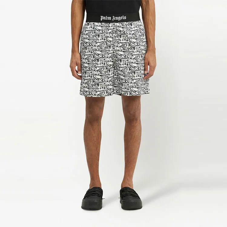 PALM ANGELS Waves Easy Shorts-3