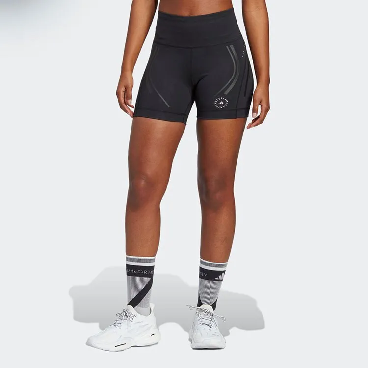 adidas By Stella McCartney Panelled Logo-print Performance Shorts-1
