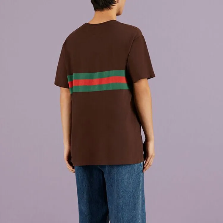 GUCCI T Shirts Men Brown-3