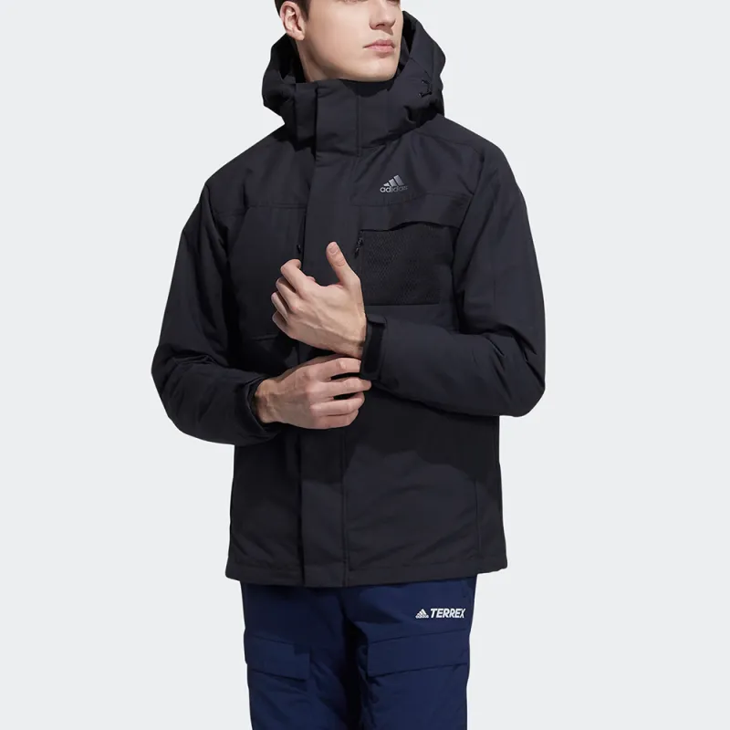 Adidas Down Jackets Men Black-3