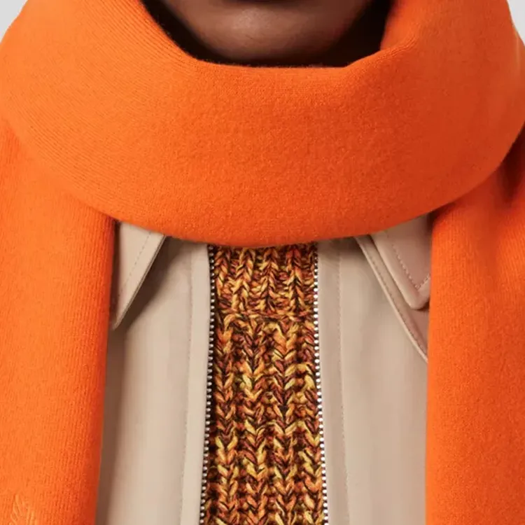 Burberry Knit Scarves Unisex Orange-2