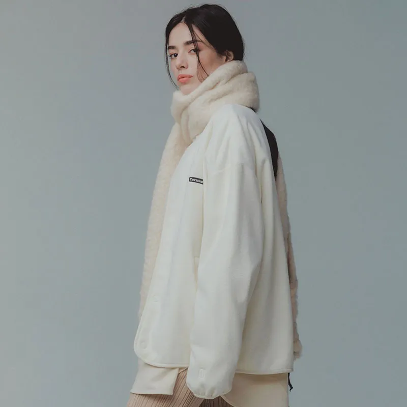 COVERNAT Jacket Unisex Ivory White-3